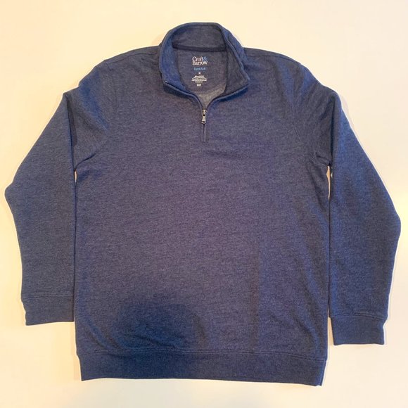croft & barrow Other - EUC Croft & Barrow Navy Blue Extra Soft 1/4 Zip Pullover Size Medium